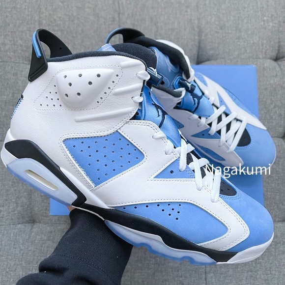 Nike air Jordan UNC white blue shoes